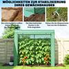Mini Greenhouse, Garden Tomato Growhouse with Roll-Up Door and 2 Mesh Windows, PE Cover, 200 x 75 x 188 cm, Green