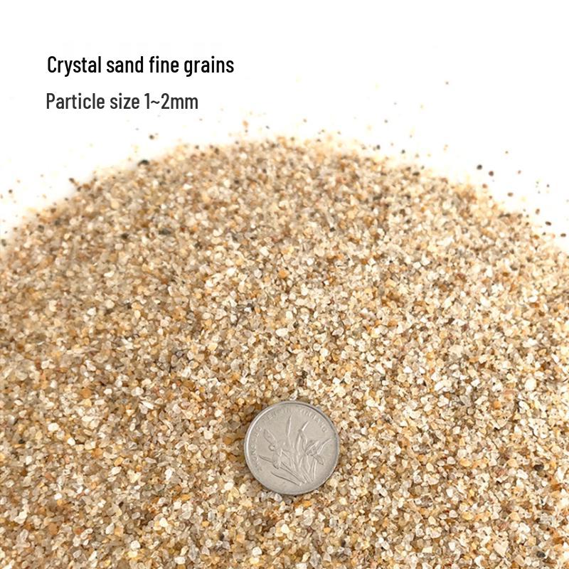 Натуральный мелкий аквариумный песок: Натуральный Декор Субстрата для Аквариумов с Цветным Кристаллом и Речным Песком