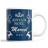 Mug - Noël Marcel Bleu - Ceramic - Printed Front/Back - 325 Ml