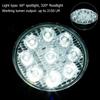 2Pcs 480W LED Work Light Round Headlight 6000K 5000LM Spotlight IP68 Waterproof for Off-road Car Van Truck SUV