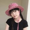 Lattice Y2k Fishmen Hat UV Protection Bucket Hat Fashion Wide Brim Sun Hat  Fishing