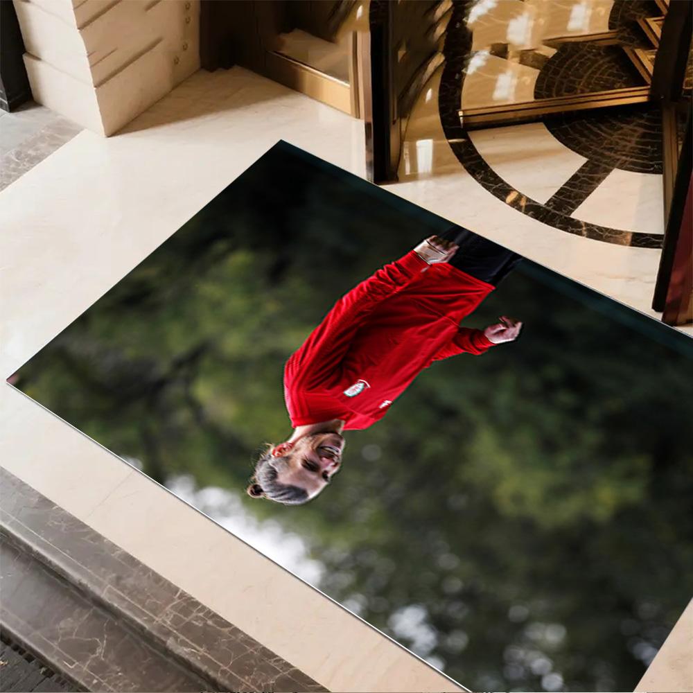 Football Player Session Floor Mat Perfect for Entryway Balcony Study room Outdoor Antislip Carpet Office home decor Spiritual Gift