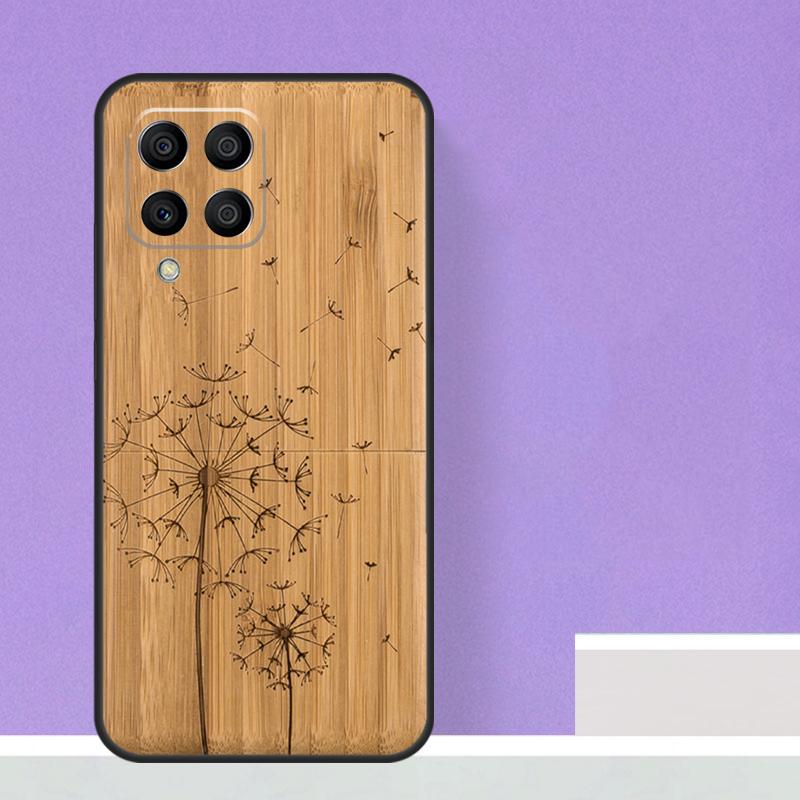 Натуральный бамбуковый узор с рисунком дерева для Samsung Galaxy M12 M32 M52 M14 M34 M54 M21 M51 M31 M30s M20 M15 M55 M13 M33 M53 чехол
