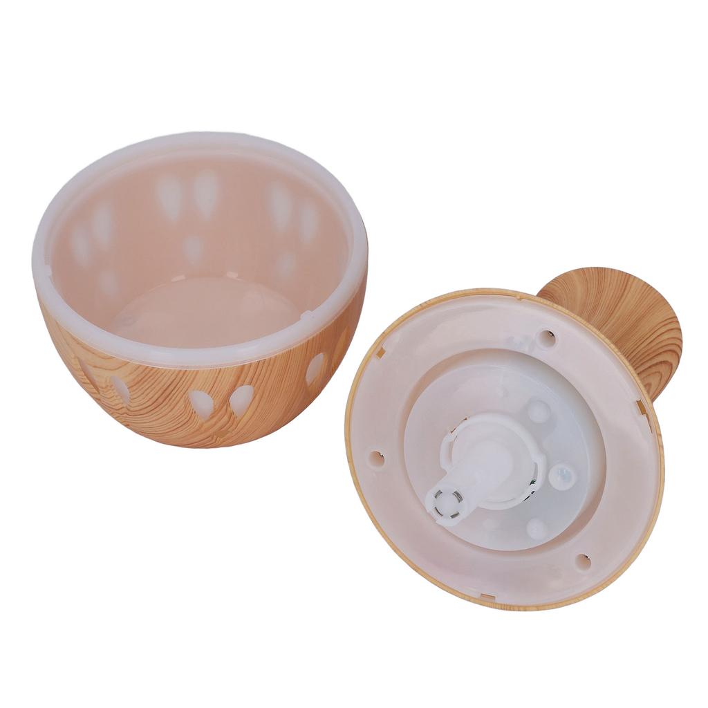 300ml Essential Oil Diffuser Wood Grain USB Powered 7 Colors LED Low Noise Mist Humidifier for Bedroom Office