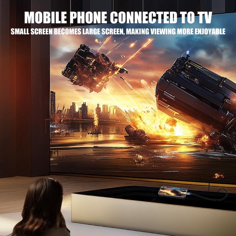 Кабель-адаптер Type C на HDTV 4K30Hz 18Gbps Высокоскоростная передача Видео и Звук Синхронизация Для Смартфона Планшета Ноутбука