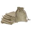 Drawstring Pouches Perfect for Gift Accessory Gift and Small Item Organizers of Sparkling Round Design Jute-Style (7x9cm), Small, Bags, Bags,