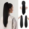 Synthetic 22/26/30 Inch Long Straight Hair Claw Ponytail Wig Natural Black Claw Ponytail