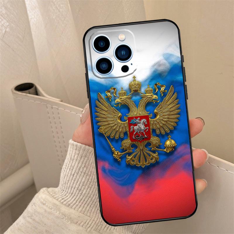 Russian Federation Flag Phone Case For iPhone 17 16 14 13 12 11 15 Pro Max mini 15 16 Plus 16e 17 Air Cover Coque