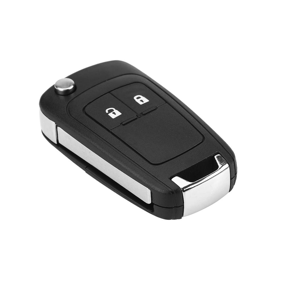 Раскладной пульт 2 кнопки Корпус брелока для ключа автомобиля Для Vauxhall Opel Astra Insignia