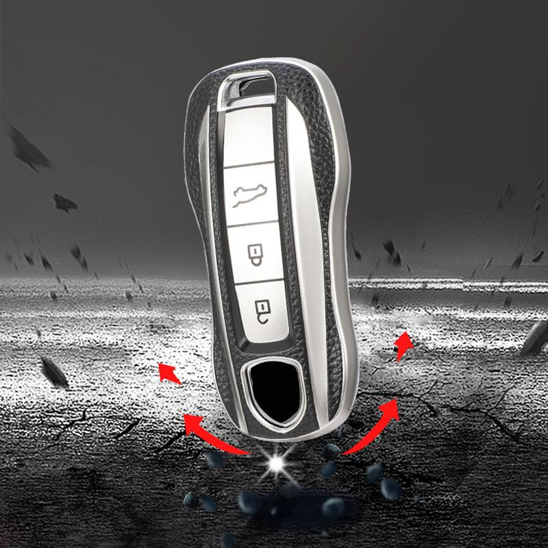 Чехол для автомобильного смарт-ключа, чехол-держатель для Porsche Cayenne 958 911 Lepin 996 Macan Panamera 997 944 924 987 987 Gt3 Cayman