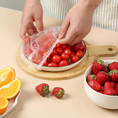 100 шт. одноразовые пластиковые крышки для мисок, прозрачные эластичные крышки для рта, предотвращающие появление насекомых и пыли, крышки для пищевых продуктов, остатки на холодильнике, пакеты для хранения свежих продуктов, ферментирующиеся