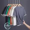 Men's Summer Ice Silk Waffle Round Neck Short-Sleeve Loose-Fit Two-Piece Top