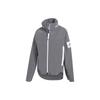 Куртка-дождевик Myshelter Outdoor Sports с капюшоном 3M Striped Reflective Solid Color Women Jacket Grey GE5859