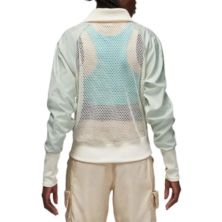 Jordan Women'ss Bephies Beauty Supply Track Jacket Dusty Sage / Pale Ivory (Unisex) Jackets DR1906 014