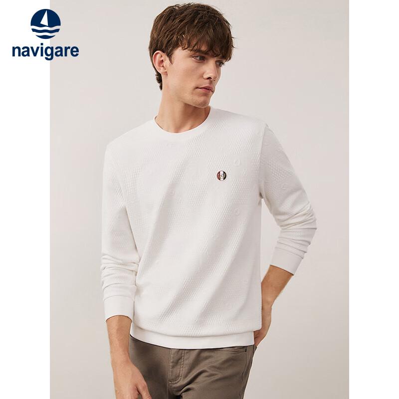 Navigare Men's Casual Round Neck Long Sleeve Sweatshirt