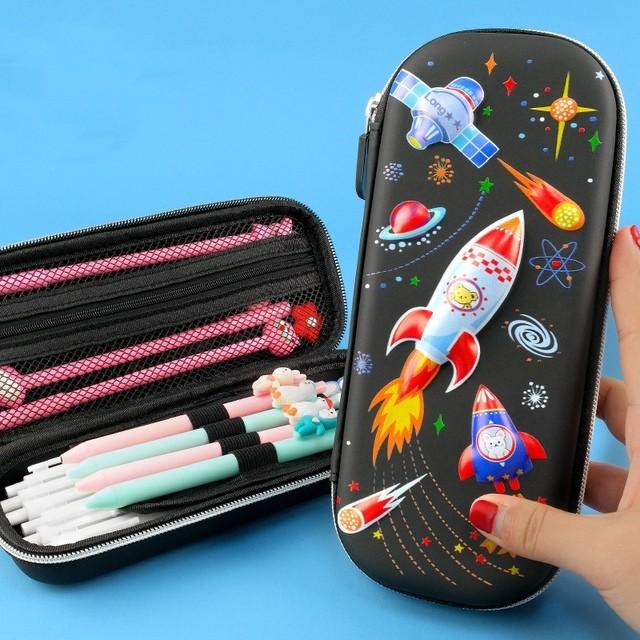 3D EVA Large Capacity Pencil Case Pen Holder Cute Cartoon Pencil Bag For Girls Boy Kids School Stationery Pencil Box Pencilcase