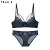 DKGEA Women Ultrathin Sexy Underwear Set Plus Size Bra Lace