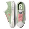 Converse One Star Pro Вельвет Комфорт Тренд Низкие Эспадрильи Унисекс Зеленый Розовый