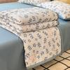 Soft Summer Cooling Quilt - Lightweight, Breathable & Skin-Friendly with Embossed Floral Print Design for All Seasons - Perfect for Bedroom