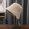 Small Face Foldable Wool Fisherman's Hat Children Autumn and Winter Solid Color Short Brim Bucket Hat Fashion Basin Hat
