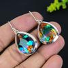Bi-Color Tourmaline Gemstone 925 Sterling Silver Gift Jewelry Earring 1.77" k2M96