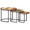 VidaXL Tables gigognes 3 pcs Bois de récupération massif