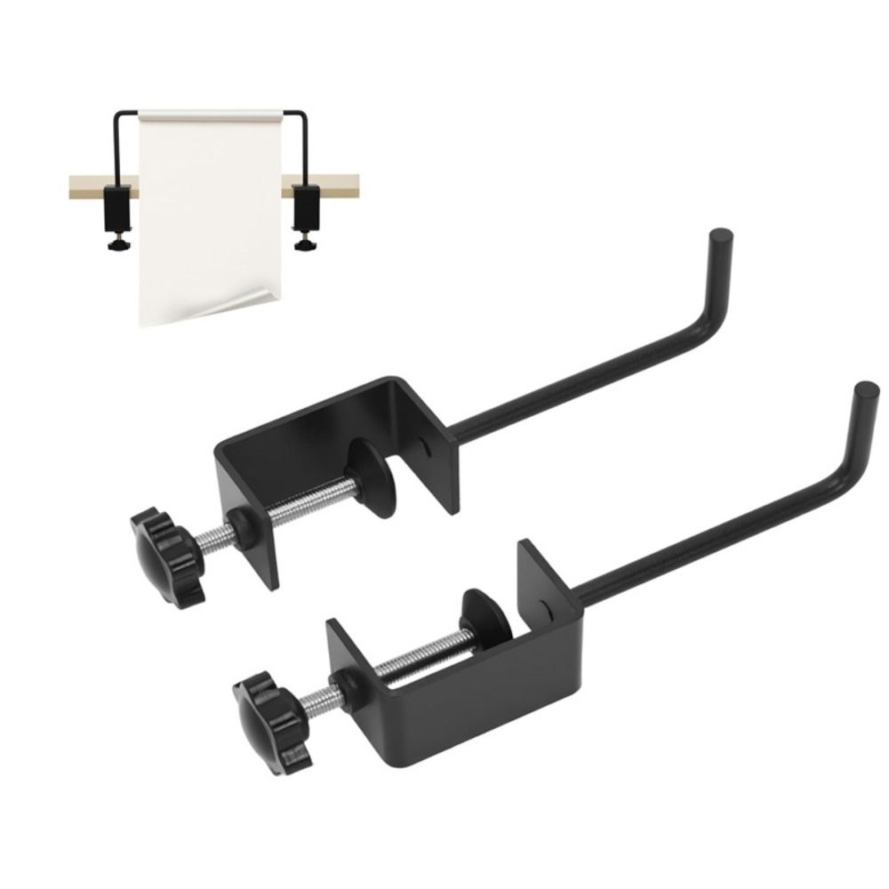 Metal Paper Roll Holder Clamp Mount Adjustable Clamp Rack Sturdy Tabletop Dispenser Art Studio