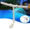 Solar Pool Fountain with RGB Color Changing Lights Adjustable Pool Sprinkler with Remote Control Swimming Pool Waterfall Sprayer