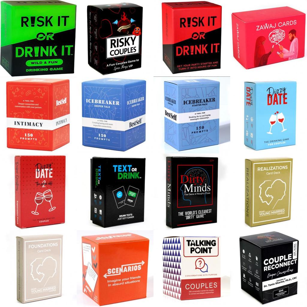 Risk Or Drink It Romantic Card Set For Couples Date Night And Connection