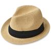 Foldable Large Size Straw [Edge City] Men's Hat, L, 61cm, 000319-0071-61