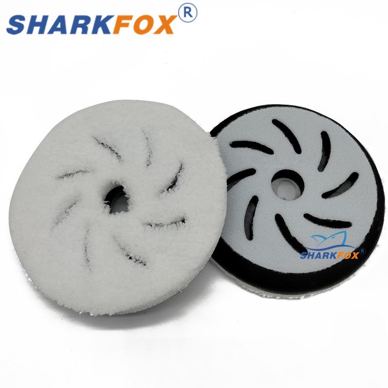 Sharkfox 5inch(125mm) Fast Finishing Microfiber Polishing Pad Polishing Disc For DA/RO Car Polisher