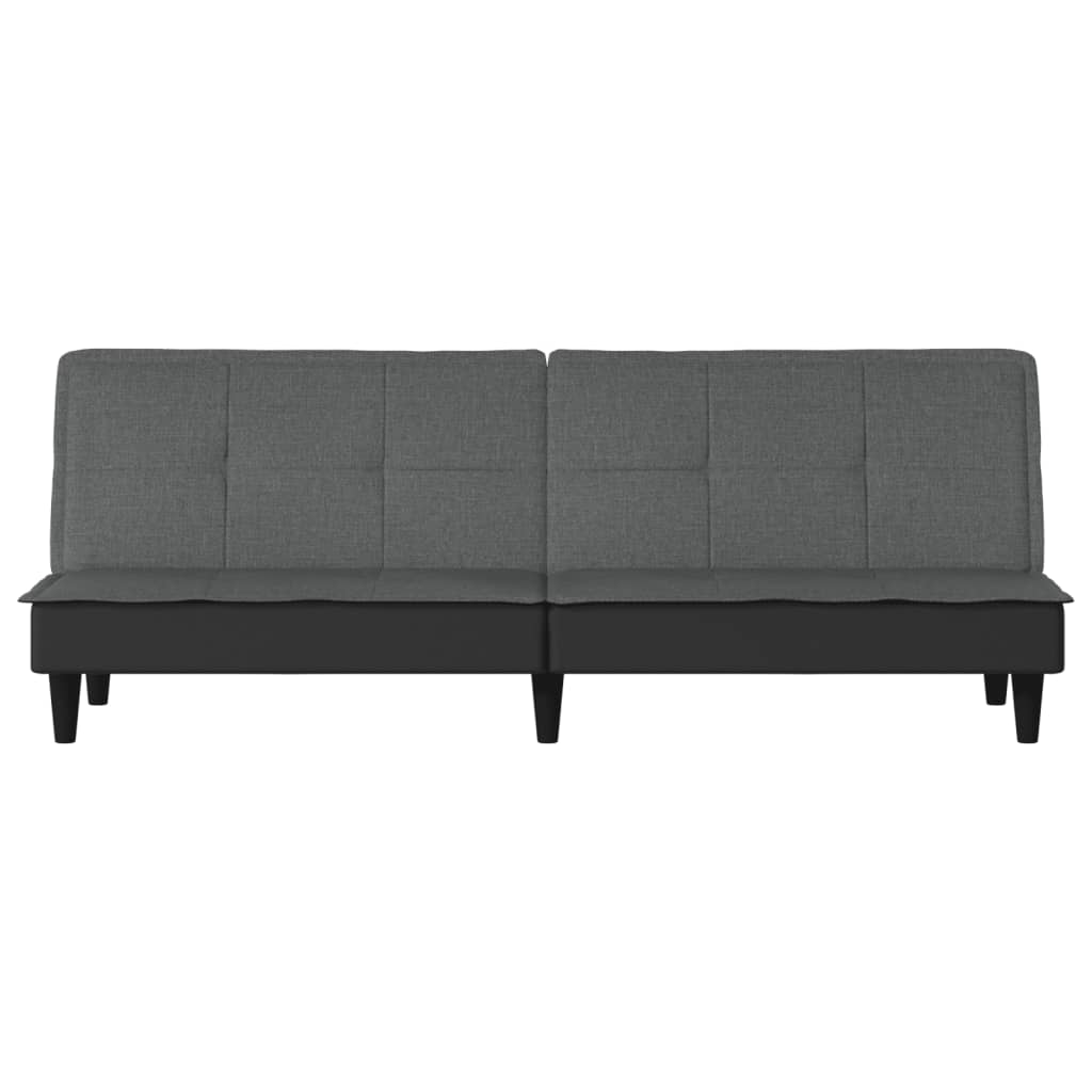 Sofa Bed Dark Gray Fabric