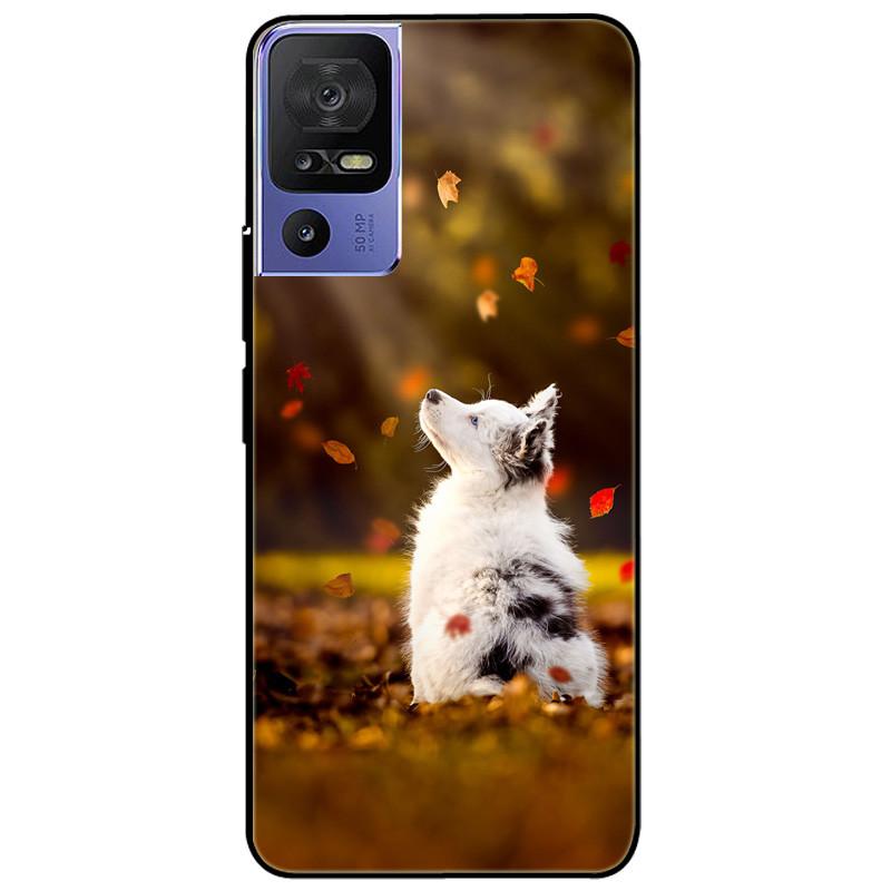 Phone Cover For TCL 40 SE Case 6.75'' Silicone Lovely Black Bumper Lion Soft TPU Coque for TCL 40SE Funda for TCL40SE Protector