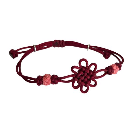 Браслет-узел Ретро плетеный браслет Ручной работы Браслет на удачу Мода