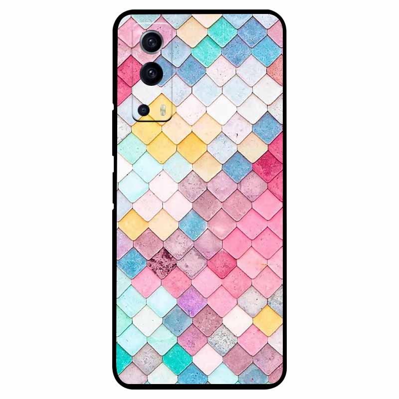 Для vivo Y72 5G Чехол Ударопрочный Мягкий силикон ТПУ Задняя крышка Для vivo Y52 5G Чехлы для телефона для vivoY72 Y 72 52 5G Чехол Милый Capa