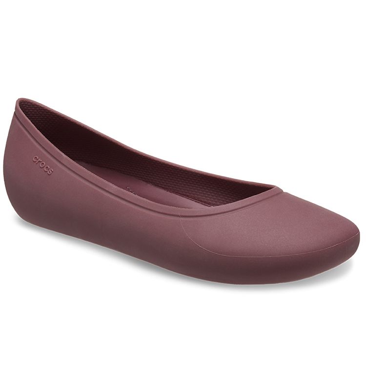 Crocs Comfortable Lightweight Versatile Flat Casual Shoes Women Shoes Deep-Purple 209384-6WD