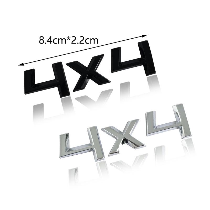 ZDVK6 Car Styling 3D Metal 4X4 Emblem Badge Sticker For Skoda Octavia Fabia Rapid Yeti 4X4 Rear Trunk Decal Auto Accessories
