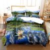 Комплект постельного белья Fantasy Scenery Beach Night Romantic 3D Duvet Cover Set Twin Queen King Single Size для девочек и мальчиков