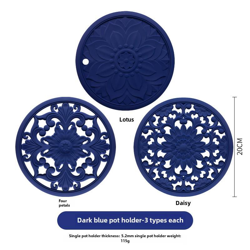 **Термостойкая силиконовая подставка - Классический китайский дизайн**