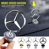 BQAZ9 Star bonnet - badge for car hood Front chrome logo hood marking for Mercedes Benz C/E/S-Class w163 w204 w211 w210 w220 W124 W140
