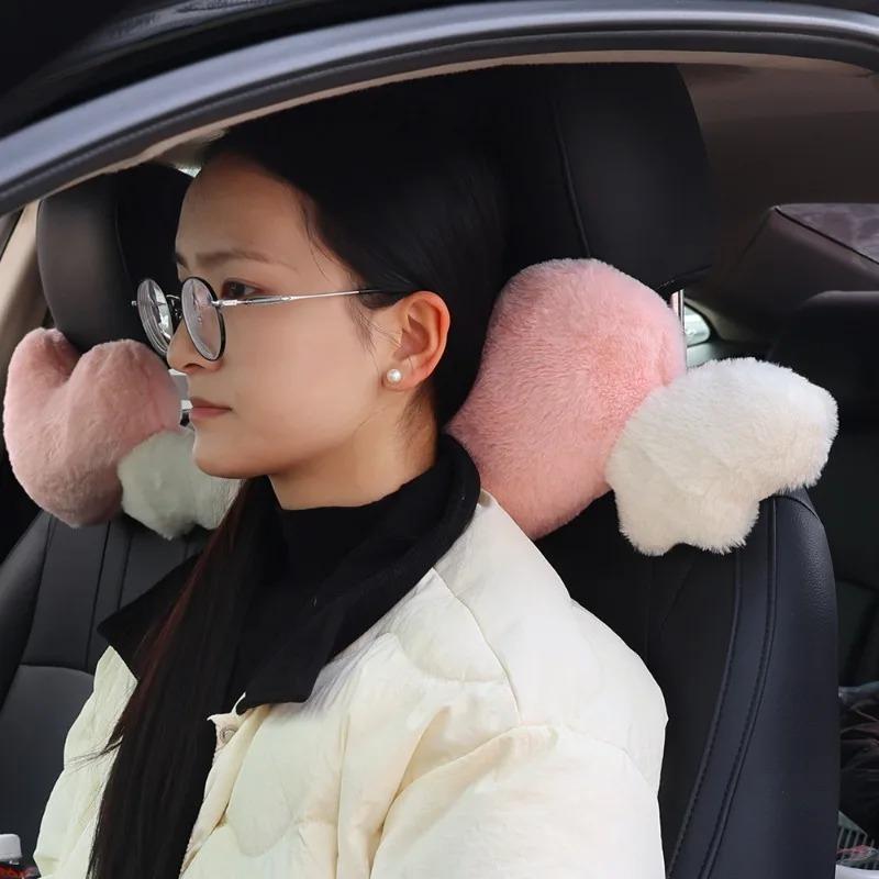 Подголовник для автомобиля Подушка для шеи Love Wing Подушка для автомобиля Love Heart-shaped Подголовник для шеи Подушка для женщин Автотовары