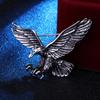 Vintage Silver Color Jewelry Flying Eagle Brooch Men Boys Suit Scarf Accessories