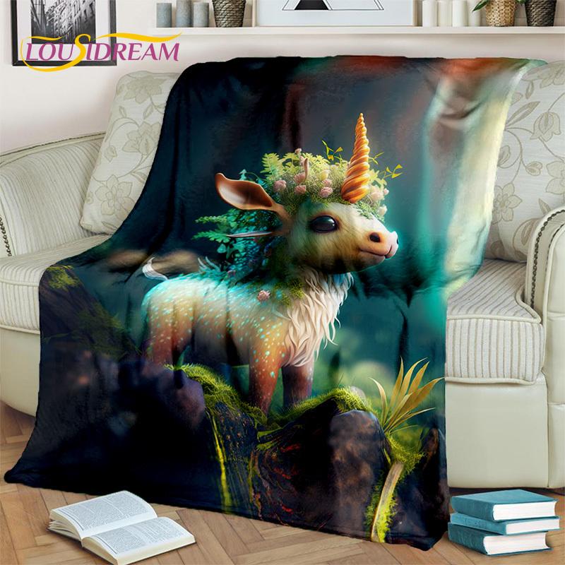 Одеяло с 3D мультяшным милым единорогом для девочек, подарок на день рождения, мягкое одеяло для дома, спальни, кровати, дивана, дорожного чехла для пикника, детское одеяло