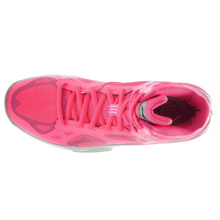 Li Ning SONIC 3 Сетчатые Нескользящие Покрытие Поддержка Амортизация Высокие Баскетбольные Кроссовки Мужские Розово-серые ABPK021-5