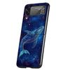Humpback Whale Sea Giant Cover Phone Case For Samsung Galaxy Z Flip 7 6 5 4 3 5G Flip7 Flip6 Flip5 Flip4 Flip3 Black Fundas Shel