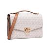 MK Hendrix Монограмма Винтажная Золотая Пряжка Клапан Кожаная Сумка-Конверт Crossbody Плечевая Сумка Средняя Женские сумки 30F0G1HM2B-149