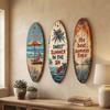 Summer Surfboard Wall Hanging Colorful Beach Decor Wall Art  Home Bedroom Decor