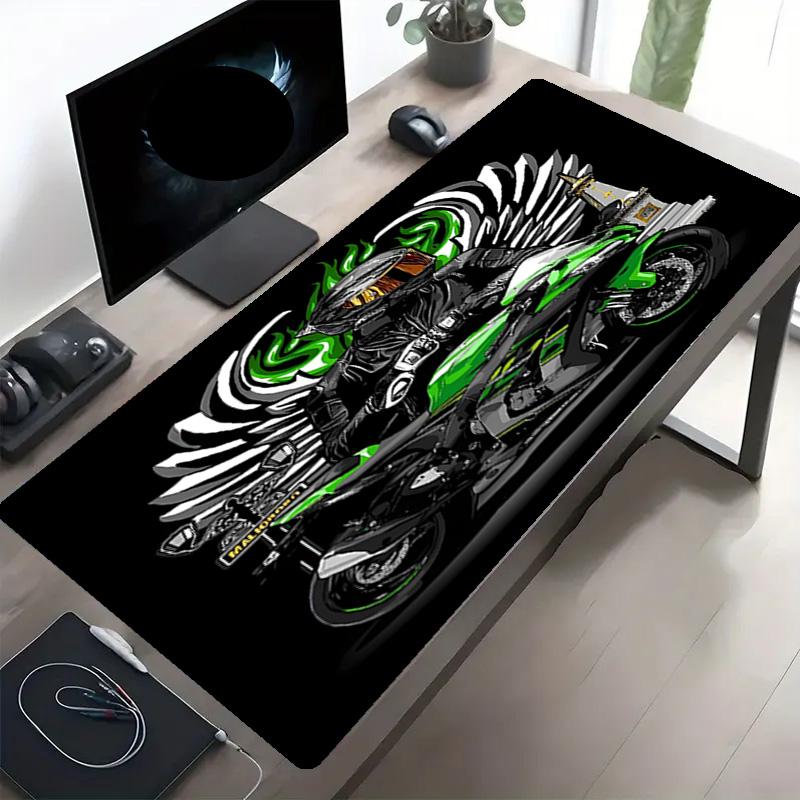 Kawasaki Print Mouse Pad, Anti‑Slip Desktop keyboard Mat, for PC Laptop Gaming Working Daily Use, Cool Festival Birthday Gift