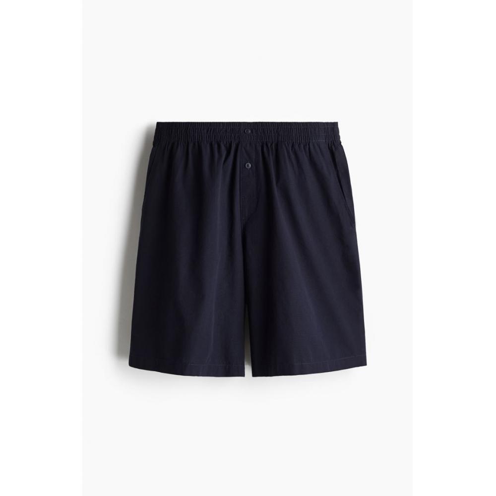 HM пижамная футболка шорты темно-синего цвета