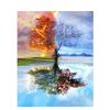Four Seasons Tree Scenery Abstract DIY Digital Painting By Numbers Modern Wall Art Canvas Painting Unique Gift Home Decor 40x50